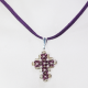 Small Cross - Arabella-Purple Suedine - 2